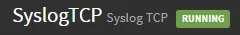 SyslogTCP Running